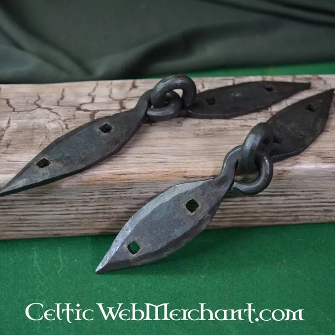 Ulfberth Charnières De Coffres Viking, Forgées Main, Par Paire (18cm) 3 Ulfberth Charnières De Coffres Viking, Forgées Main, Par Paire (18cm)