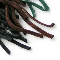 Dentelle En Cuir Daim Vert 5 Mm X 1 M