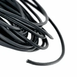 Dentelle En Cuir Noir Rond 3 Mm X 50 M