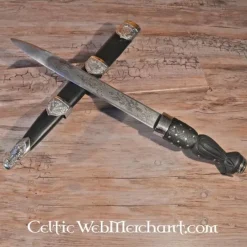 Deepeeka Dirk (long Poignard écossais) Décoré -Epees Celtiques Magasin dirk long poignard ecossais decore 2