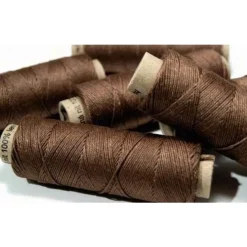 Fil De Lin, Marron Foncé, 50 M