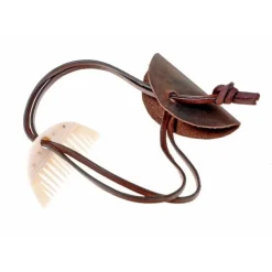 Peigne Barbe Germanique Avec étui En Cuir