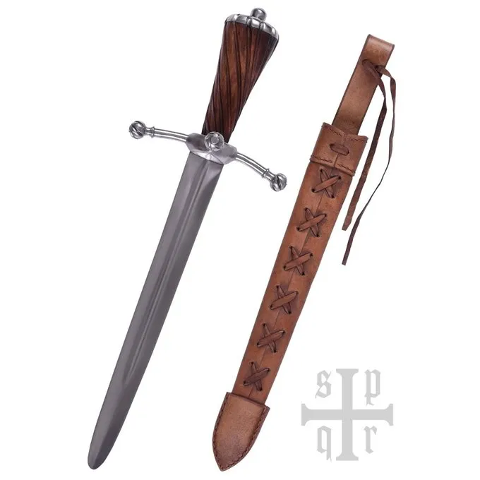 SPQR Poignard Laatmedieval Landsknecht, Battle-ready (émoussé 3 Mm) 4 SPQR Poignard Laatmedieval Landsknecht, Battle-ready (émoussé 3 Mm) – Image 2