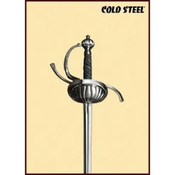 Cold Steel Rapière Avec Garde En Forme De Coquille