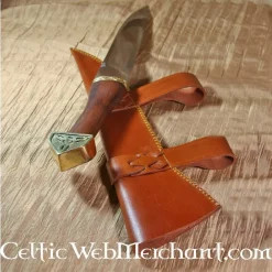 Deepeeka Scramasaxe Décorée D'un Triskelion, Manche En Bois