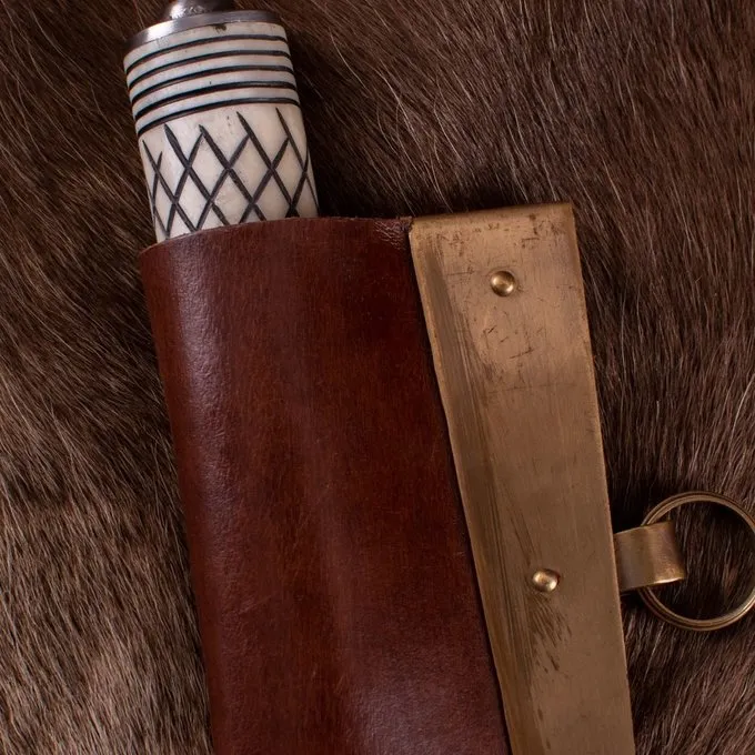 Deepeeka Scramasaxe Viking Avec Poignée En Os 6 Deepeeka Scramasaxe Viking Avec Poignée En Os – Image 4